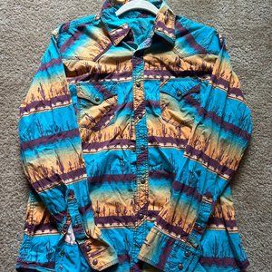 Mens Wrangler Pearl Snap Shirt